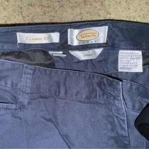Talbots Blue Chino pants…classic fit…stretch size 18W